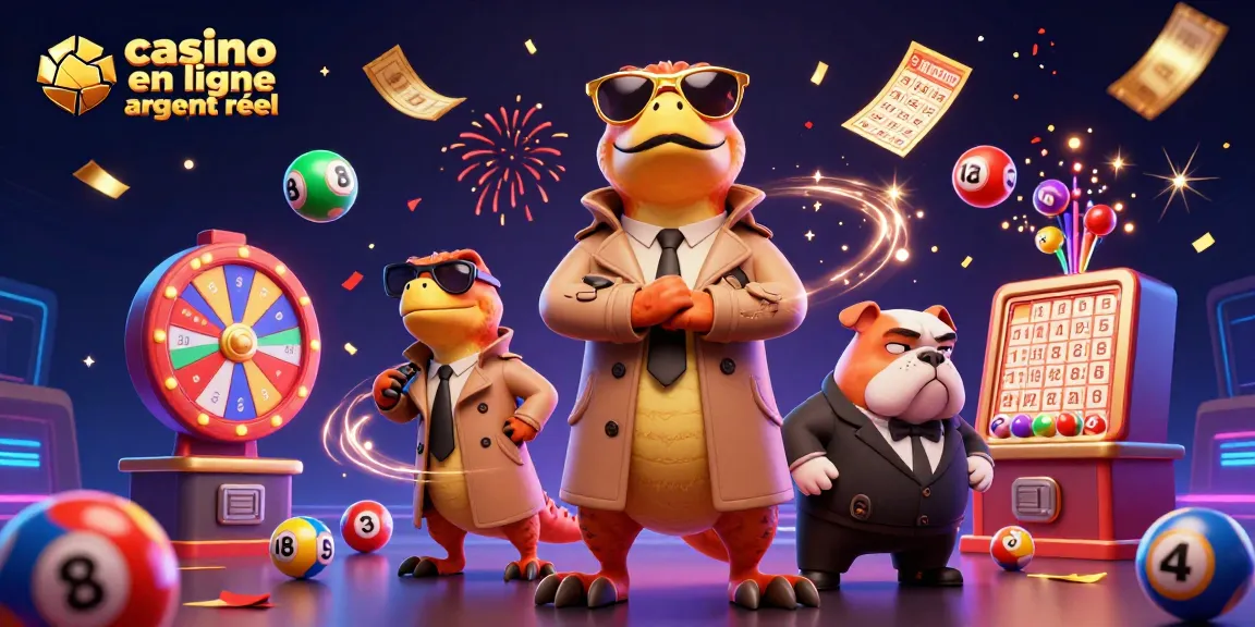 Rendez-vous dans le casino en ligne argent réel grâce à des raptors en trench coat, sous une pluie d'argent et de confettis.