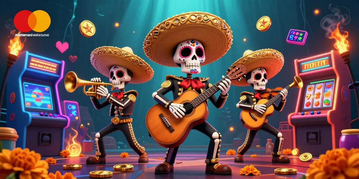 Experience thrilling gameplay at mastercard credit card casinos with vibrant characters and casino elements.