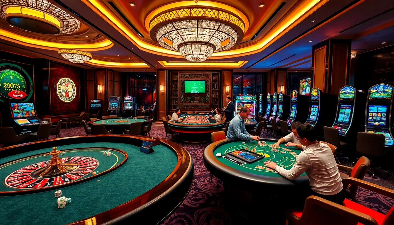 Experience the excitement of casino mm88 with vibrant baccarat tables and high-stakes poker action.