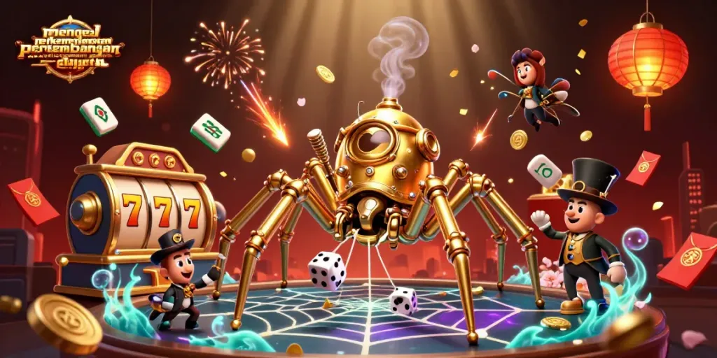 Menangkan permainan dengan mengenal perkembangan mesin slot menjadi permainan digital melalui ilustrasi judi menarik.