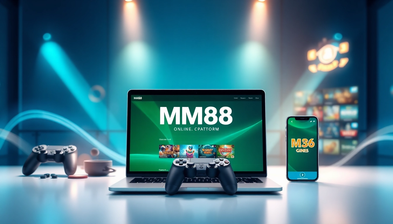 MM88 online gaming interface showcasing a user-friendly design on multiple devices