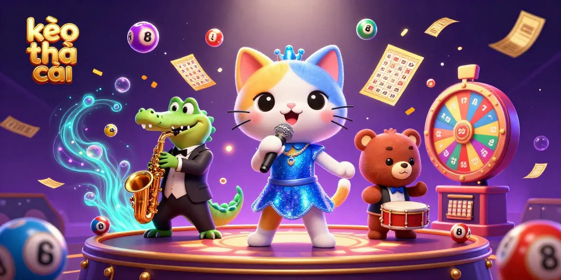 Engage with kèo nhà cái through vibrant characters in a dynamic casino scene illustrating excitement and entertainment.