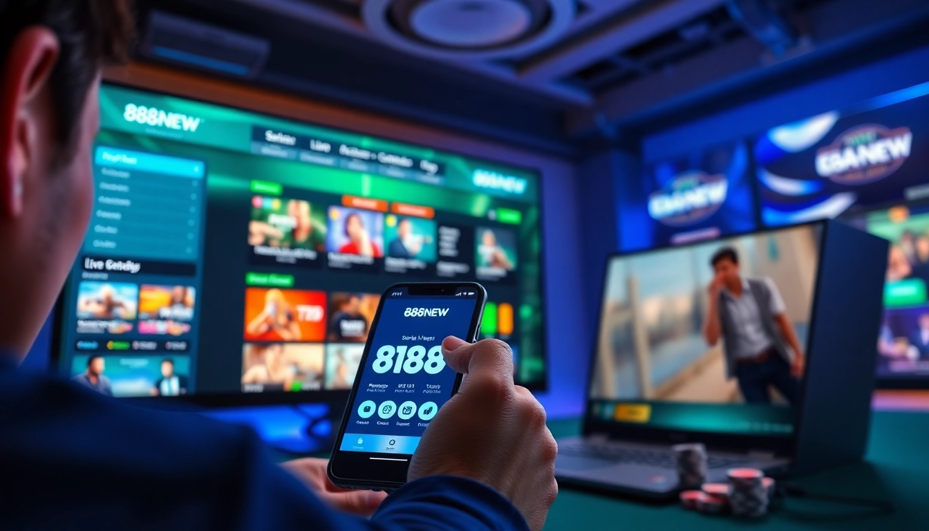 Immersive gaming experience at 888new featuring online betting options