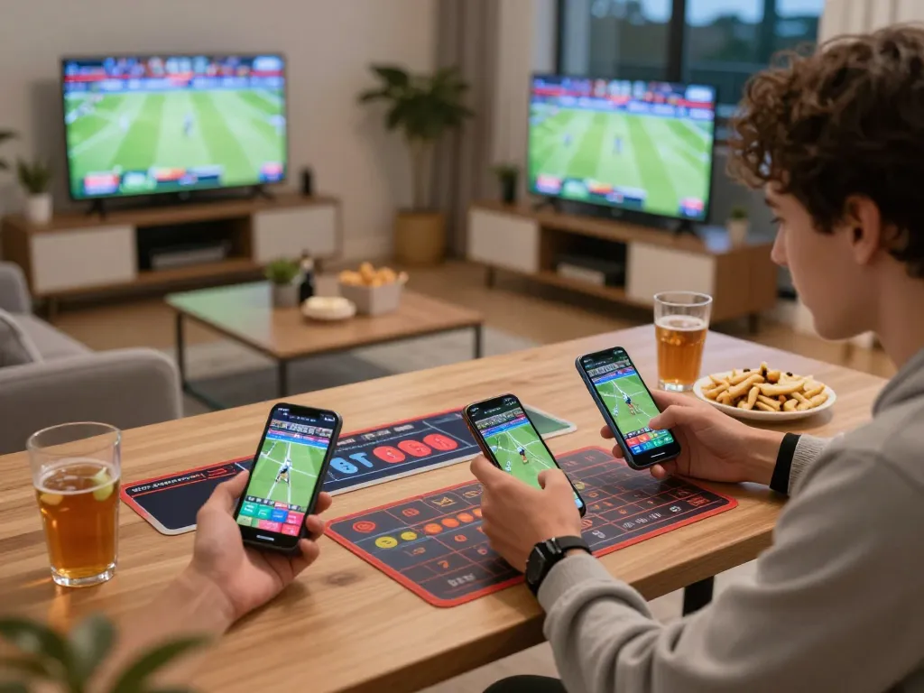 Engaging with live sports betting on Bongdalu app during a crucial game moment.