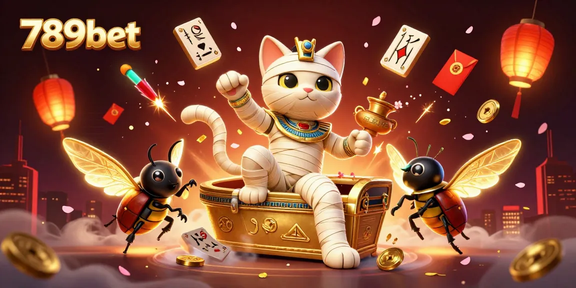 789bet chiêu đãi diễn ra trong một sòng bài ảo với mèo xác ướp và cánh bọ hung.