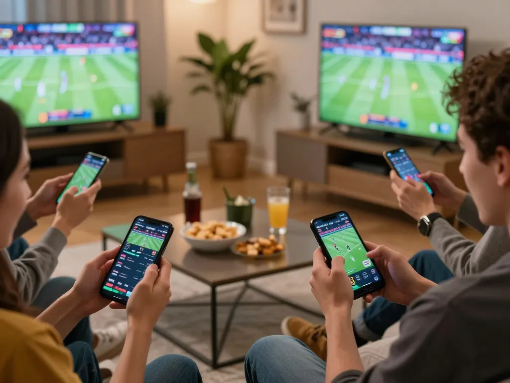 Engaged players using alexis77 for live sports betting in a cozy home environment.