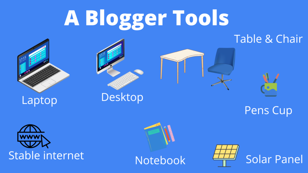 How to become a blogger -step 2 -get the tools