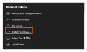 how many views for youtube to pay you-jeffreestar views