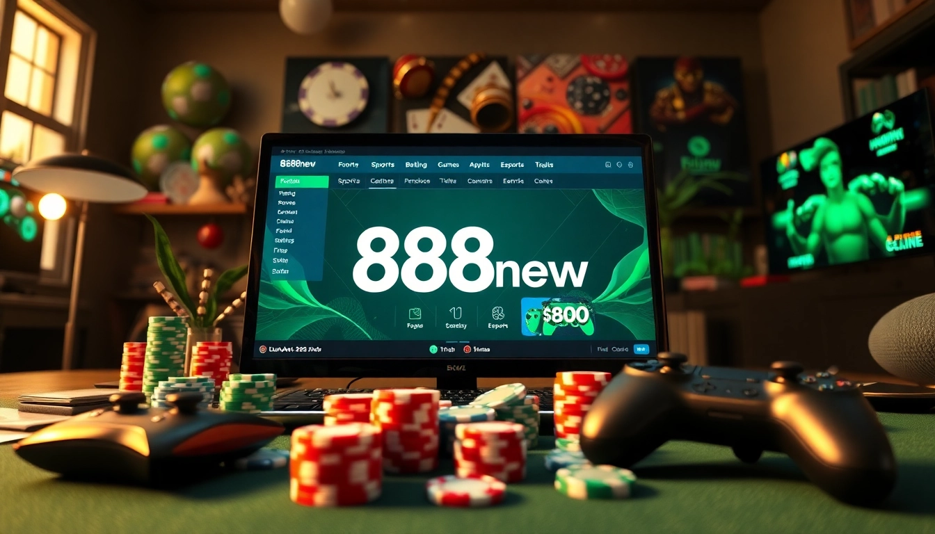 Experience the seamless online gaming world of 888new with modern interfaces and exciting game elements.