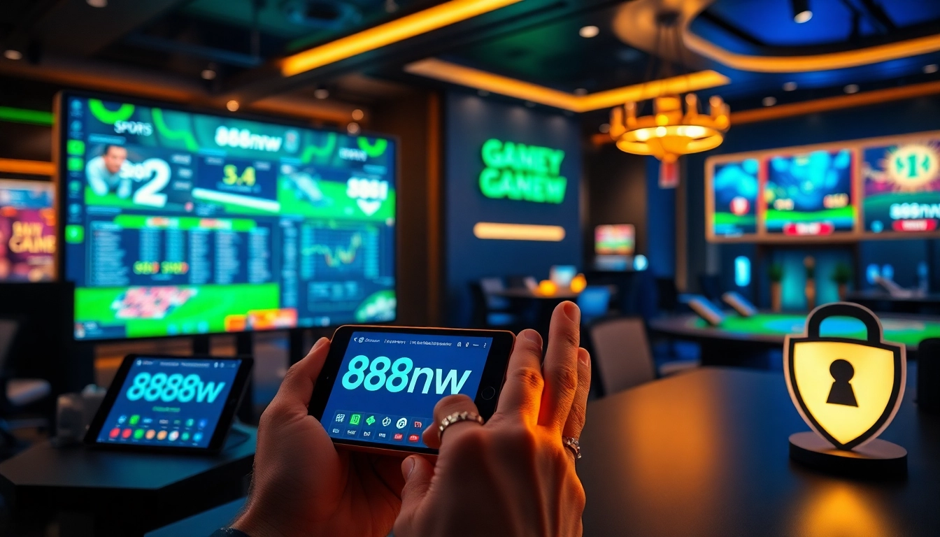 Engaging interface of 888new online gaming platform showcasing diverse gaming options and secure transactions.