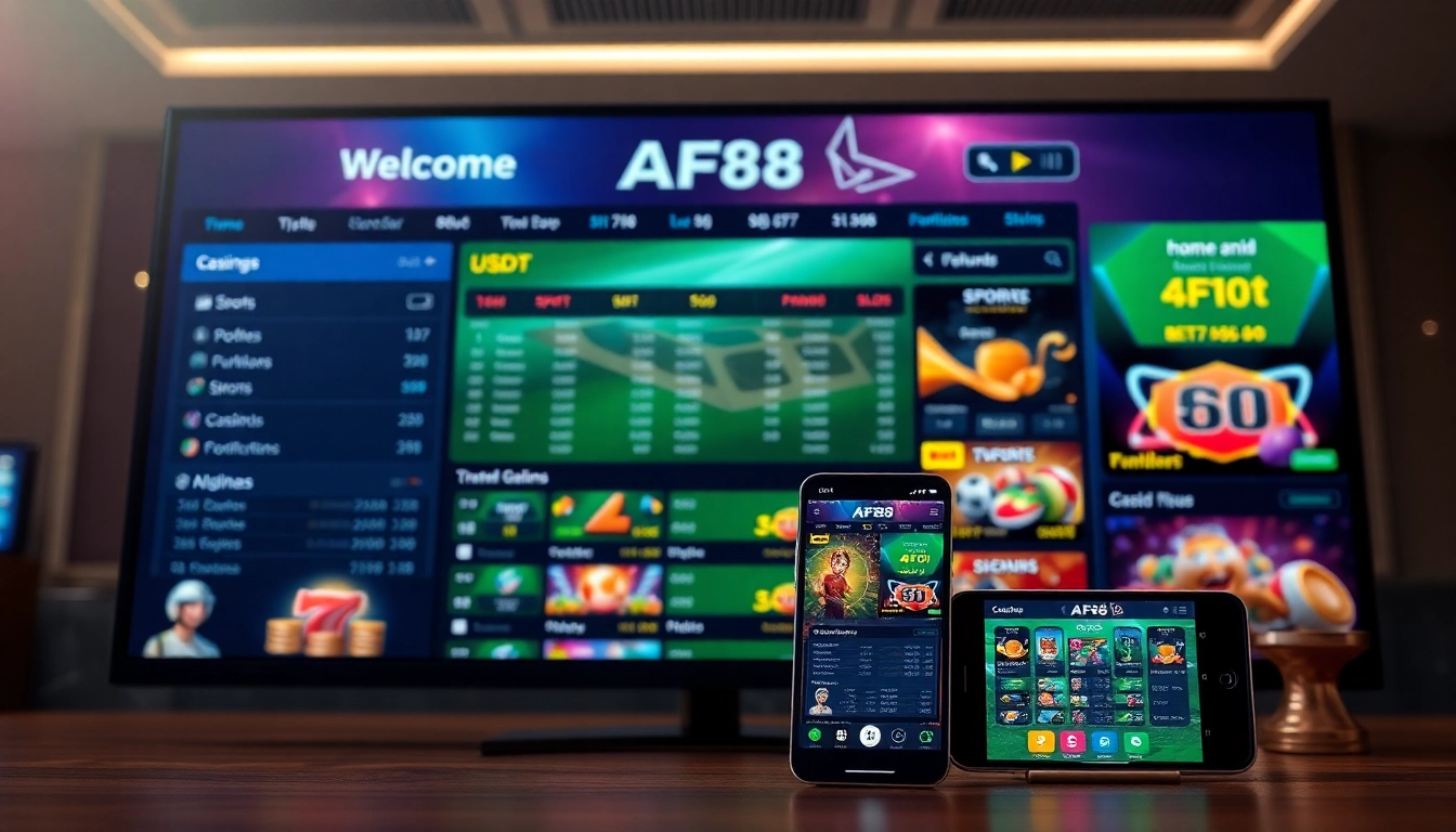 AF88 online betting platform interface showcasing user-friendly mobile app features and USDT transactions.
