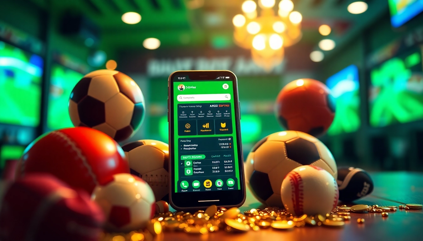 Discover the features of the best online sportsbooks India displayed on a smartphone surrounded by sports equipment.