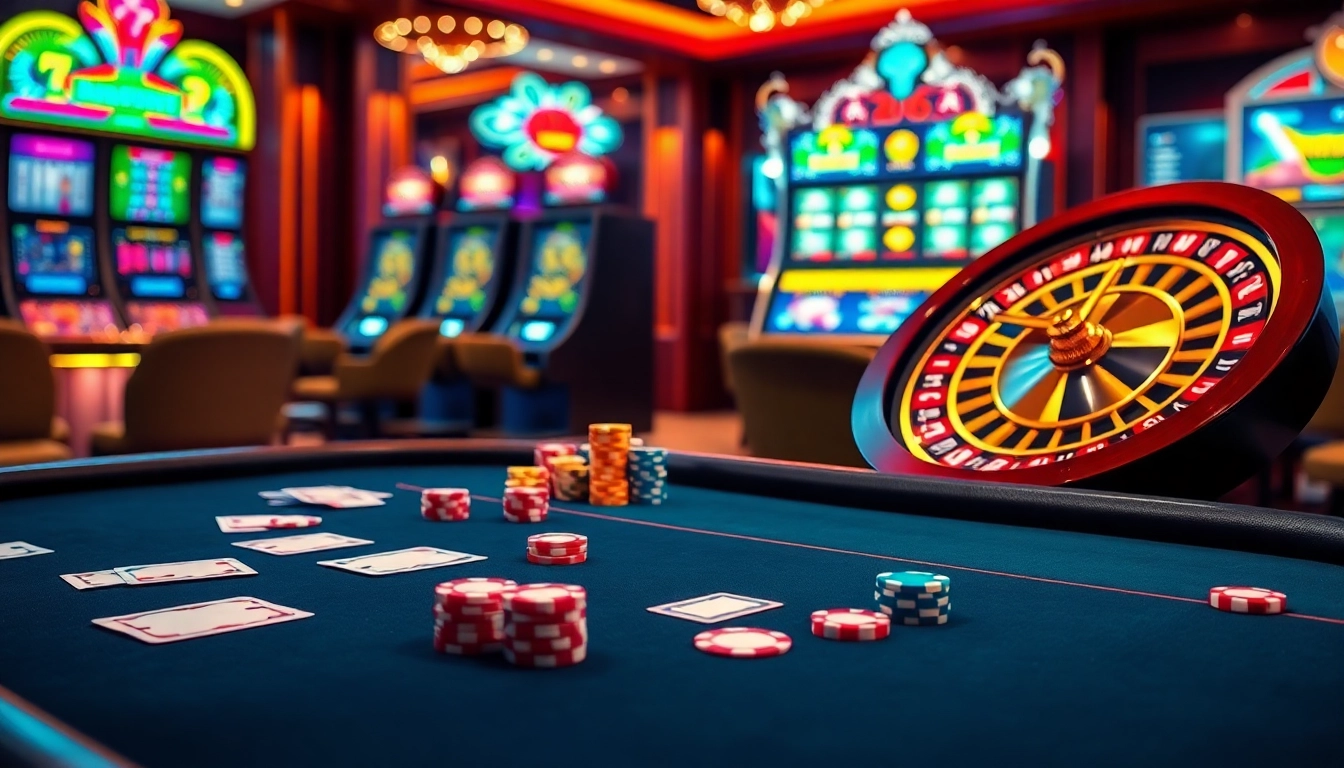 Experience the thrill of new888 at a vibrant casino filled with poker and roulette action.