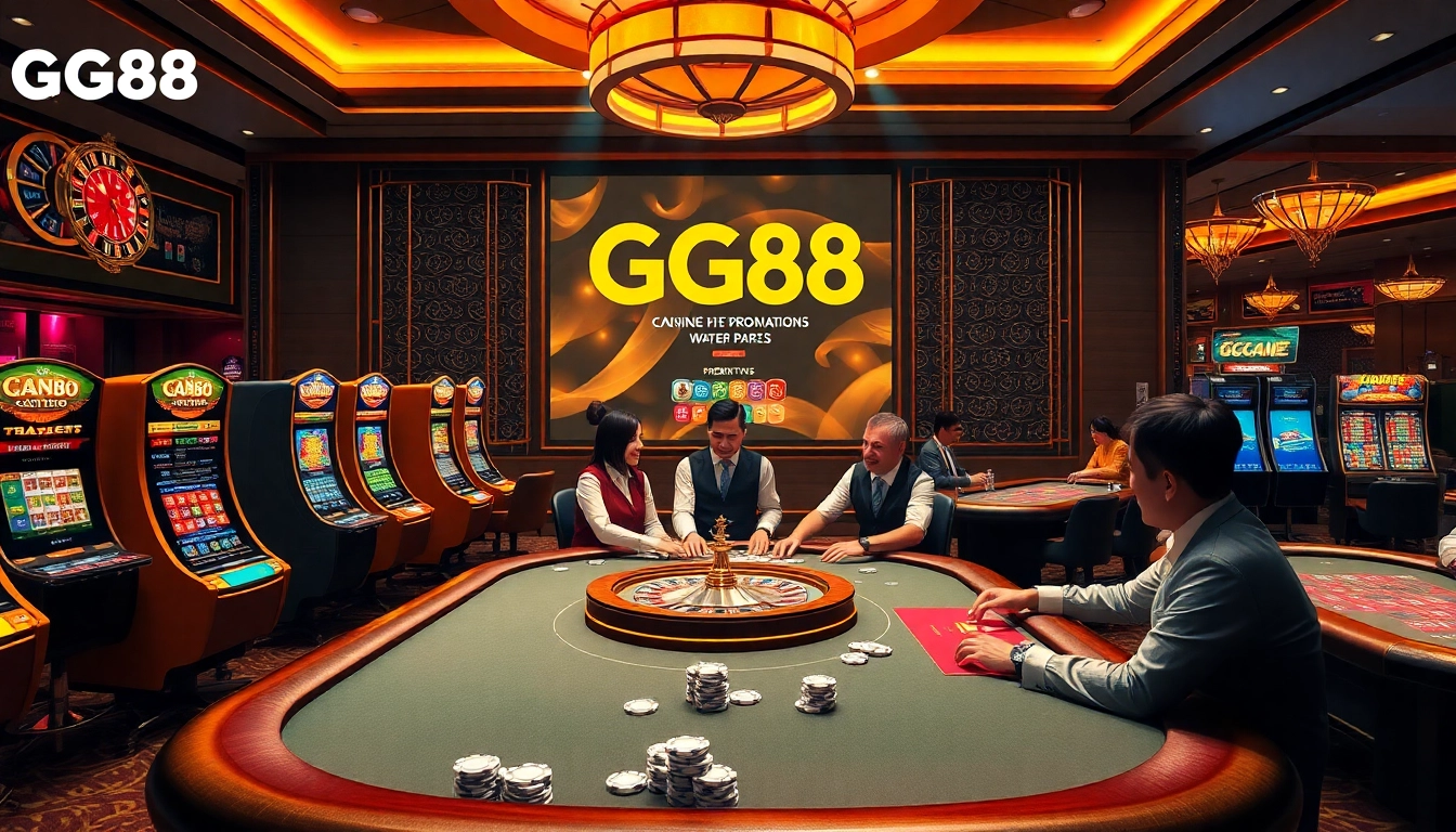 Experience the excitement of GG88 with vibrant casino elements and thrilling gameplay.