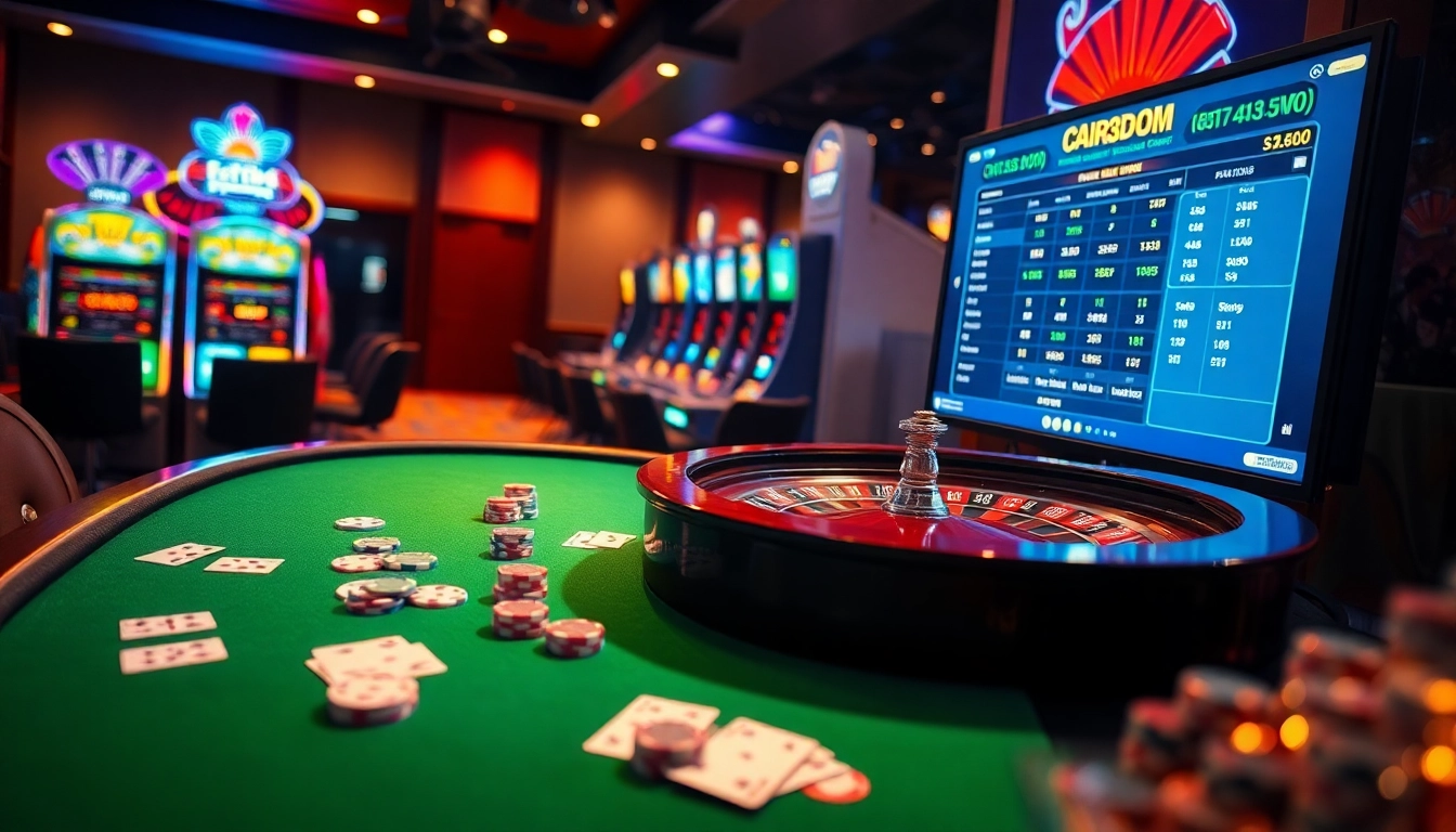 Experience the thrill of gaming with cair33bdg.com in a luxurious online casino setting.