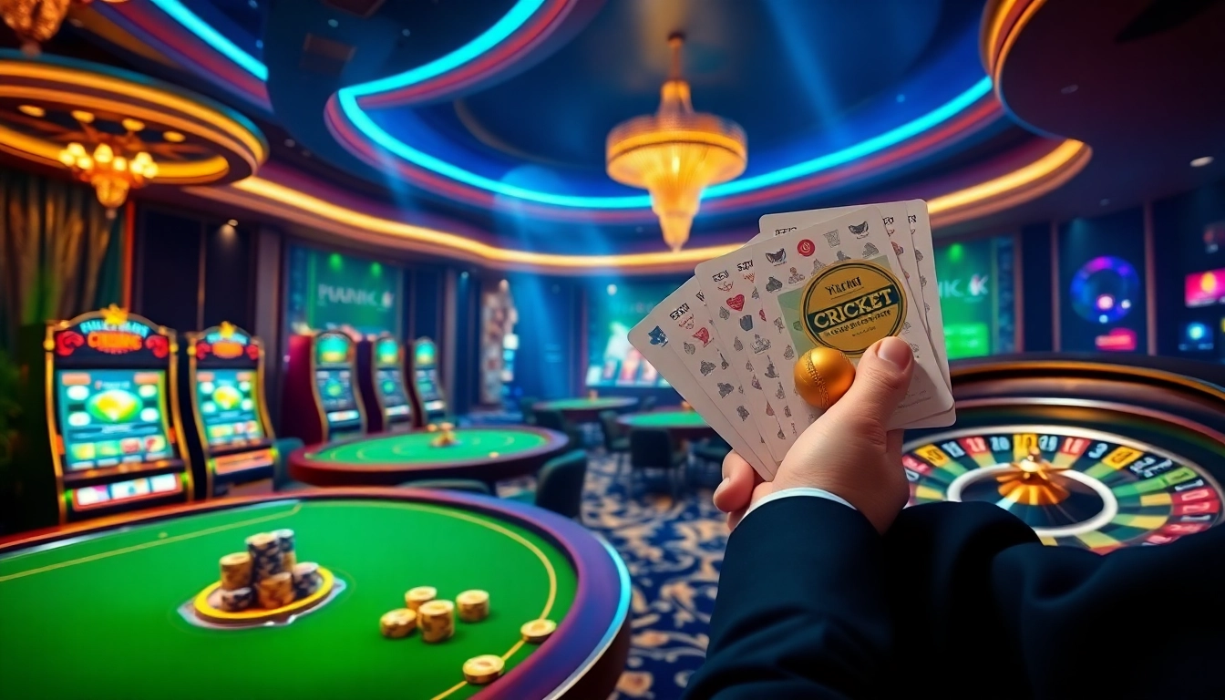 Crickex offers an exciting cricket betting interface with vibrant casino elements.