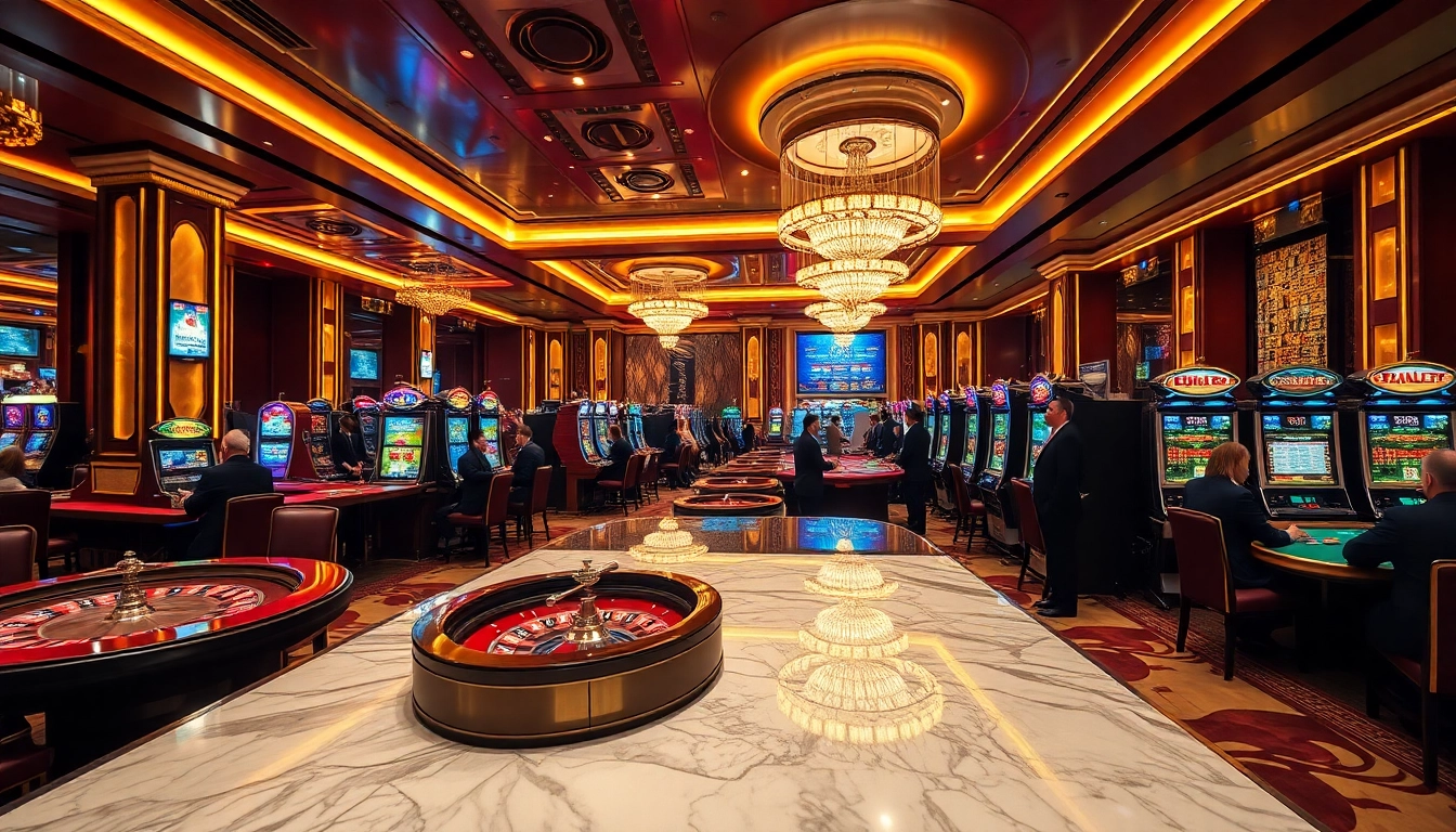 Bets being placed at stylish casino tables showcasing https://babu88.global/ gambling excitement.