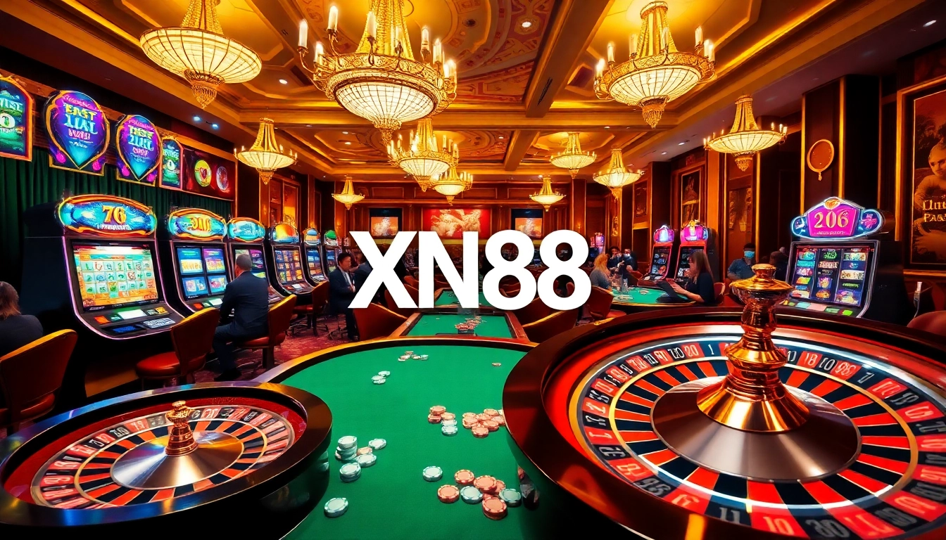Experience the excitement of XN88 with vibrant slot machines and an engaging casino atmosphere.
