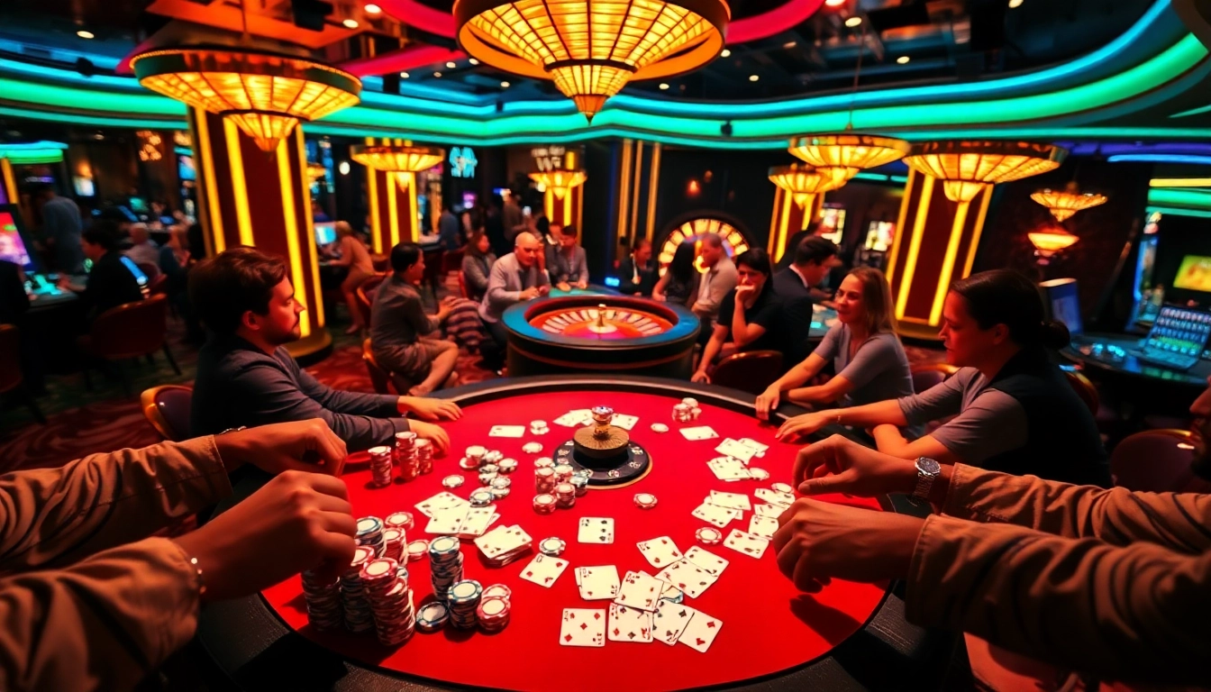 The excitement of high-stakes poker at F168.ing with colorful chips and cards on the table.