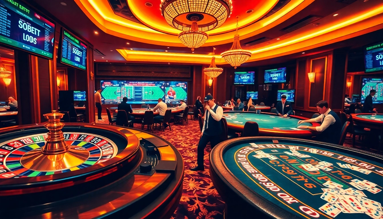 Experience the thrill of sports betting with link alternatif sbobet at an upscale casino atmosphere.