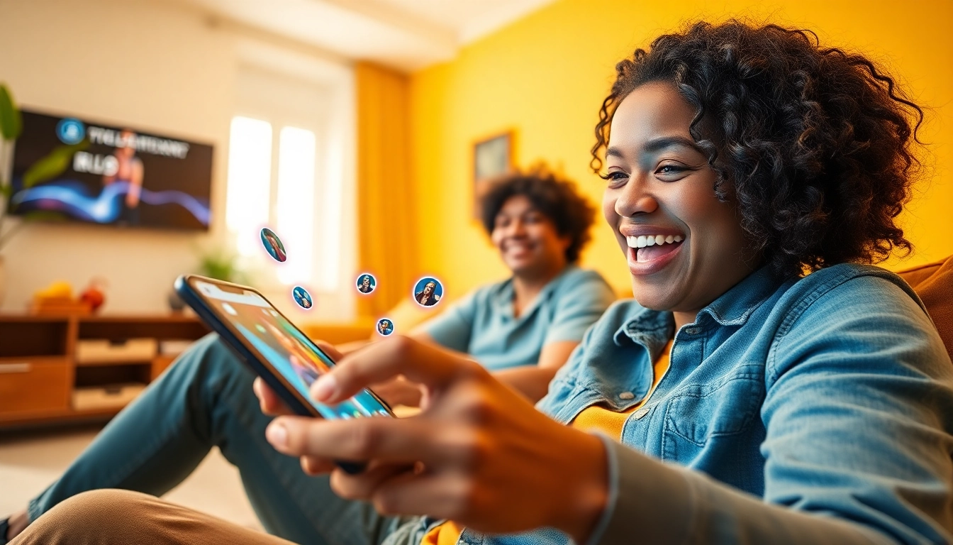 Khám phá trải nghiệm ứng dụng KU3933 hấp dẫn với một người dùng đang tận hưởng trò chơi mượt mà trên thiết bị di động.