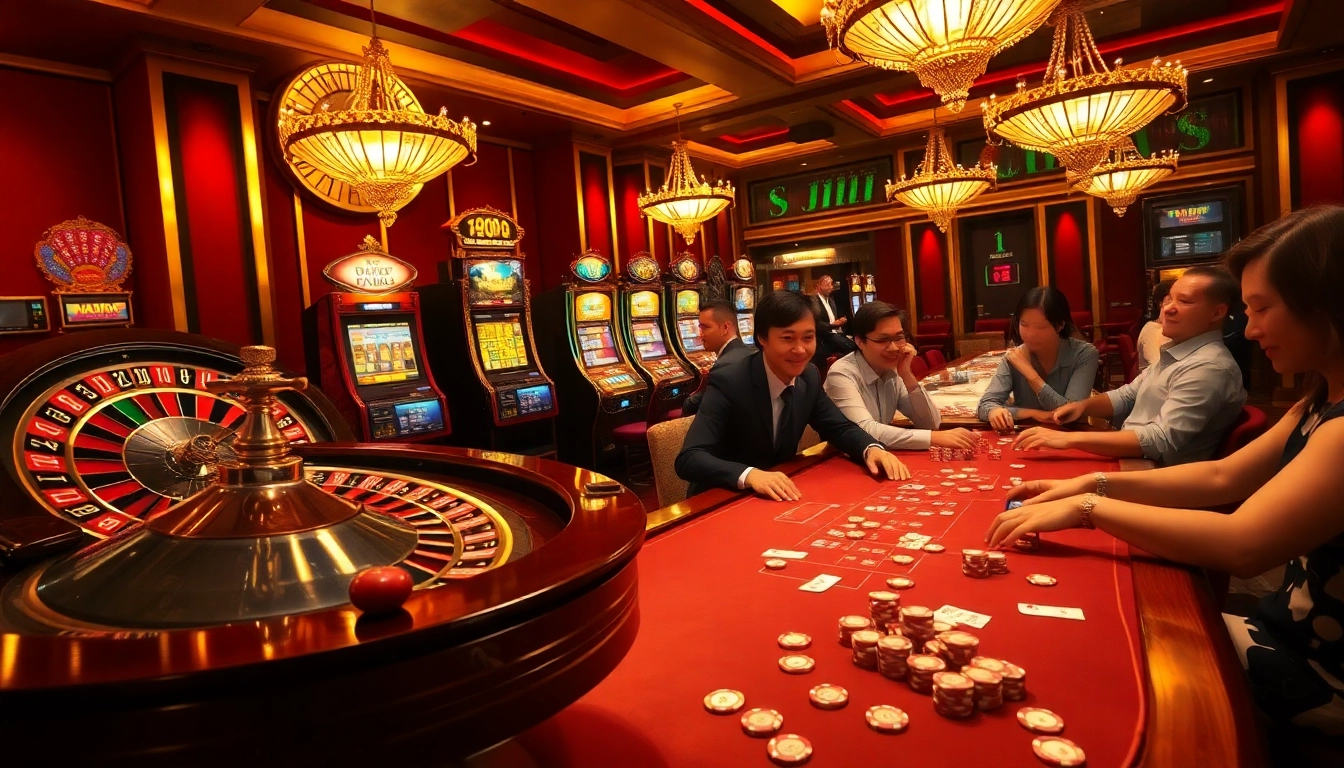 Experience the thrill of gambling visuals at MV66.com with vibrant casino scenes.