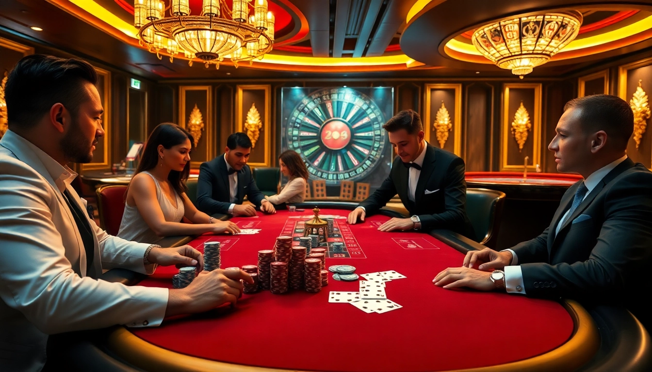 Engage in thrilling poker at 79king com, featuring styled tables and vibrant casino ambiance.