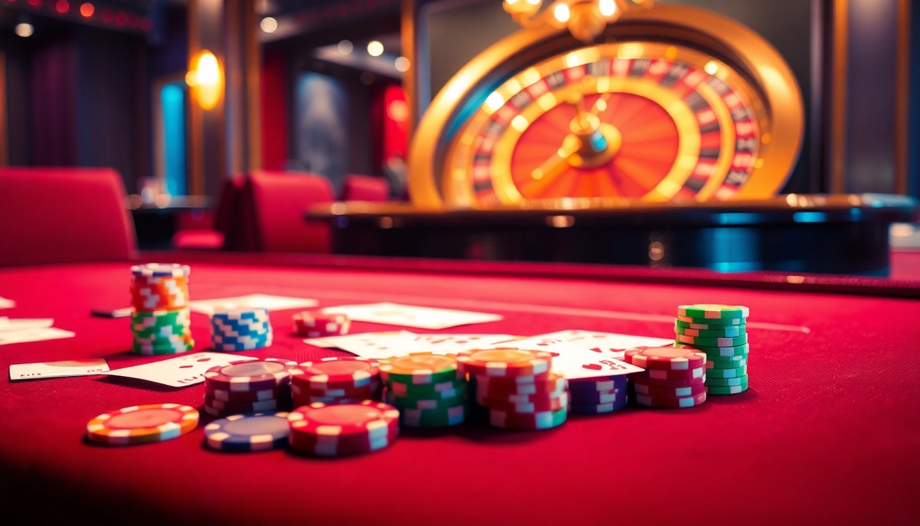 The hidden wiki inspires excitement at a luxurious casino poker table with vibrant chips and cards.