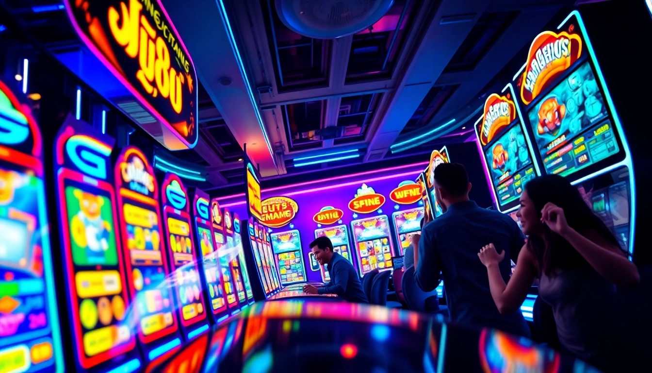 Thrilling GG88 online slot gaming experience with vibrant neon lights