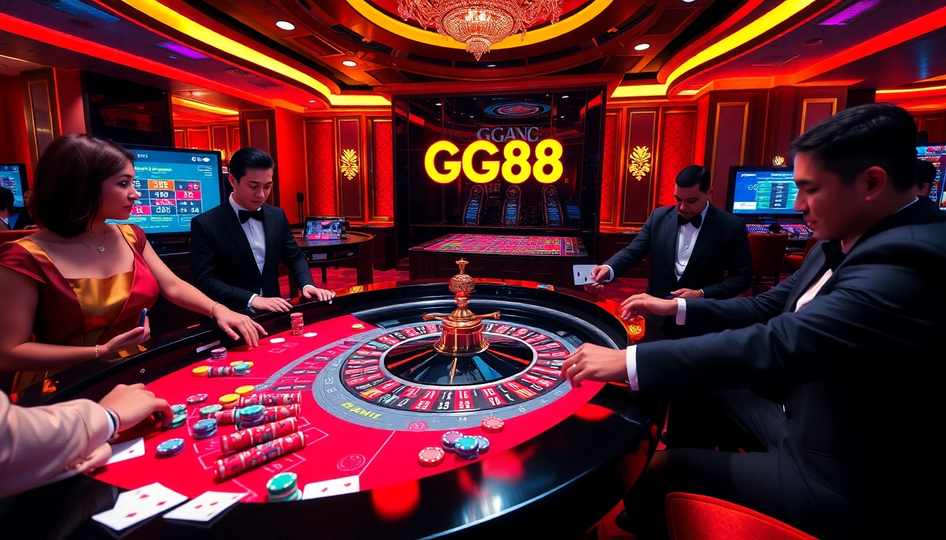 Engage in thrilling roulette action at https://gg88.guru/ with colorful chips and professional gamblers.