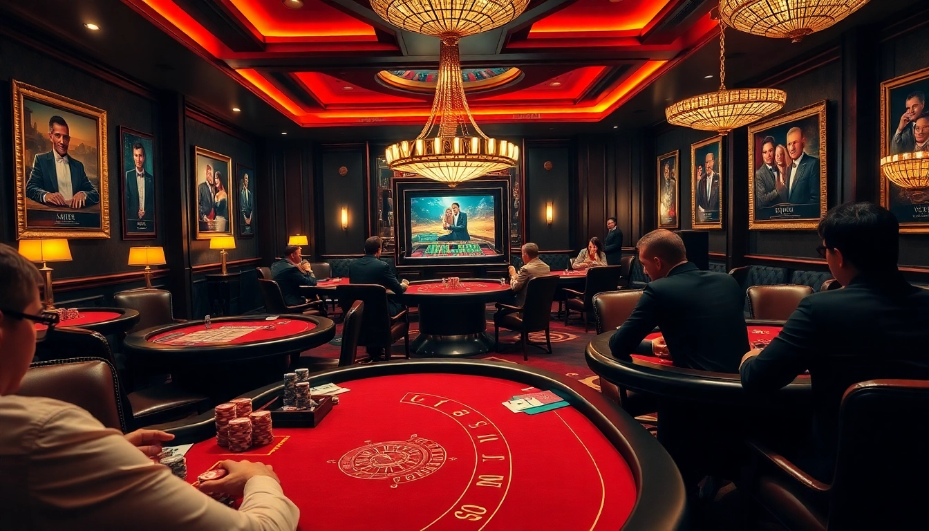 Players experiencing high-stakes action at S804 COM casino tables with poker chips.