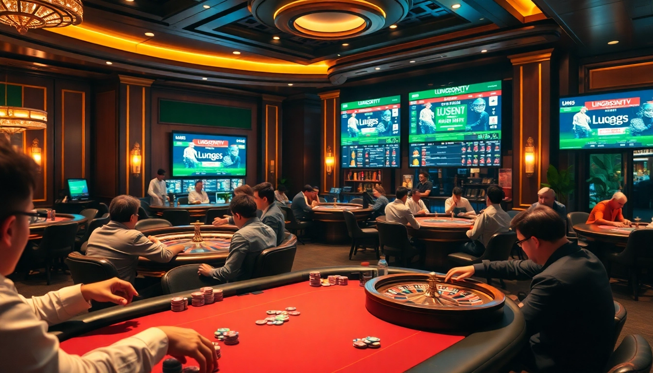 Experience the thrill of gambling at luongsontv with live poker tables and betting excitement.
