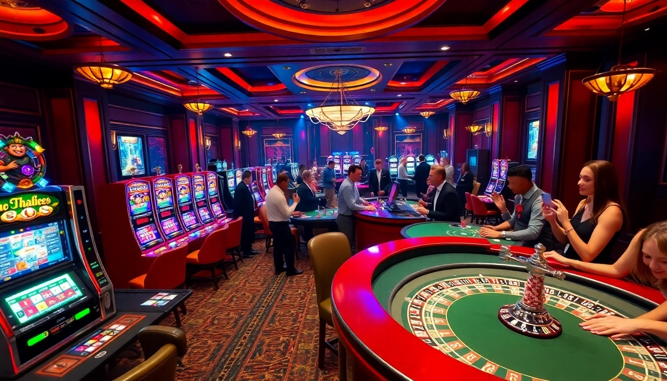 Experience exciting gameplay at https://thabet.vegas/ with vibrant casino tables and thrilling slot machines.