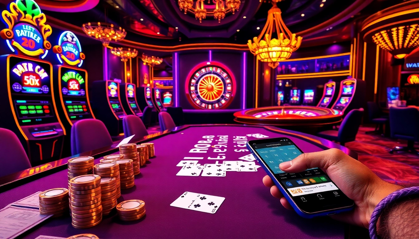 Trải nghiệm sự hồi hộp khi cá cược tại betvip với hình ảnh casino động và các yếu tố cược cao.