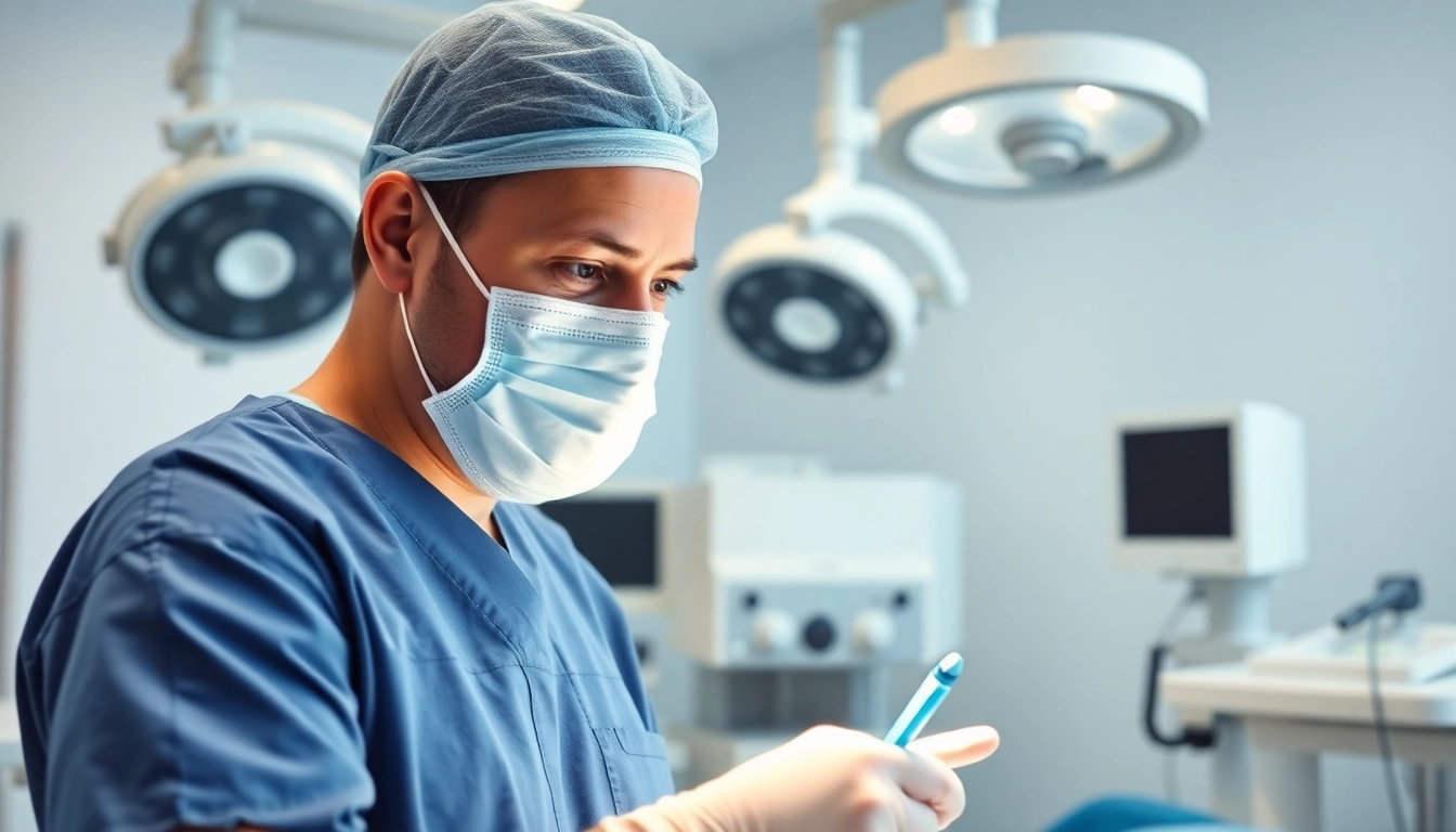 現代的な手術環境で専門性とプロフェッショナリズムを示す包茎手術のおすすめ