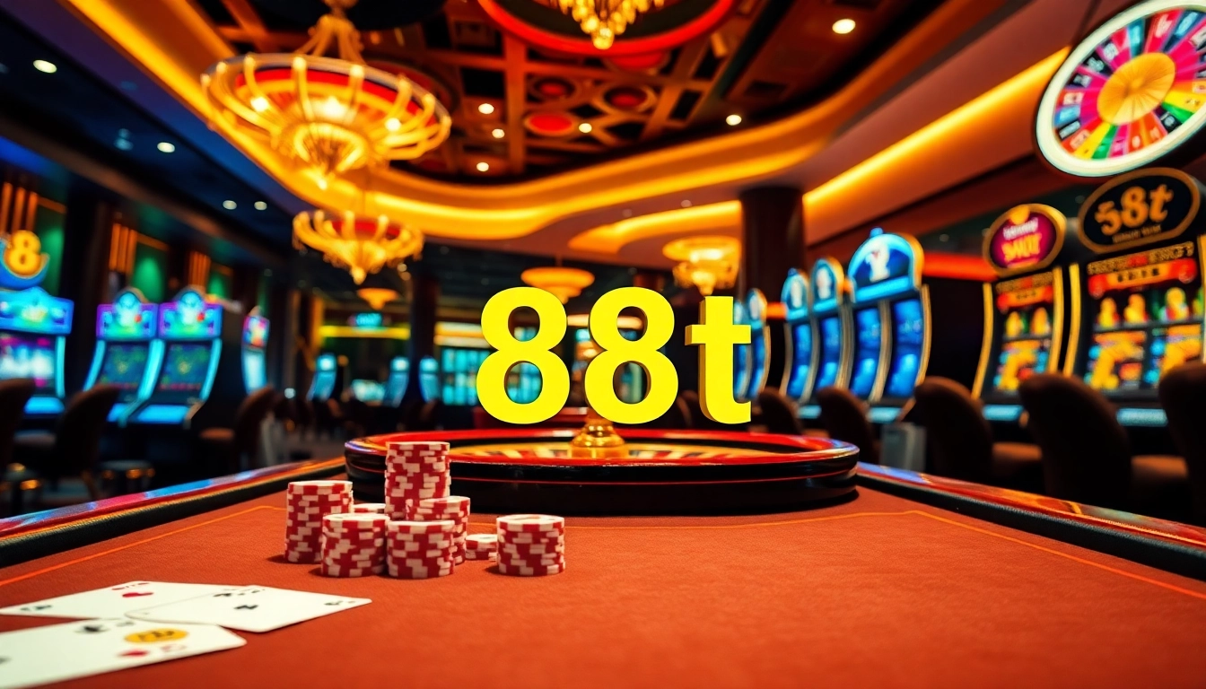 Players enjoying a high-stakes game at the luxurious 88t casino table, filled with excitement and thrill.