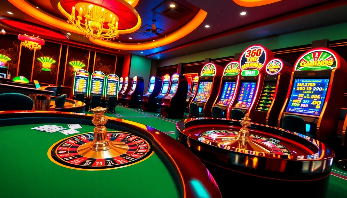 Experience the thrill of gk88 bet with an exciting casino scene featuring roulette and poker games.