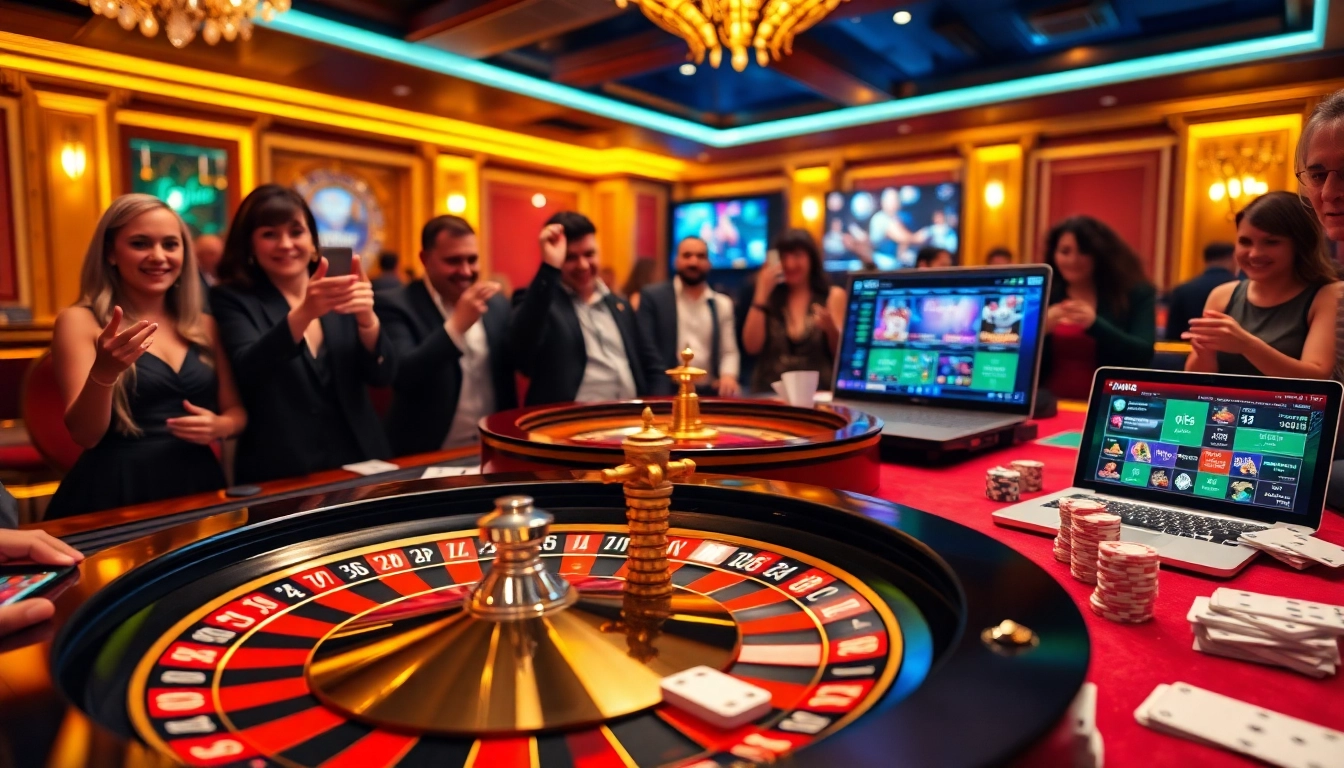 Experience the thrill of casino gaming at bong88.casa with vibrant poker tables and energetic players.