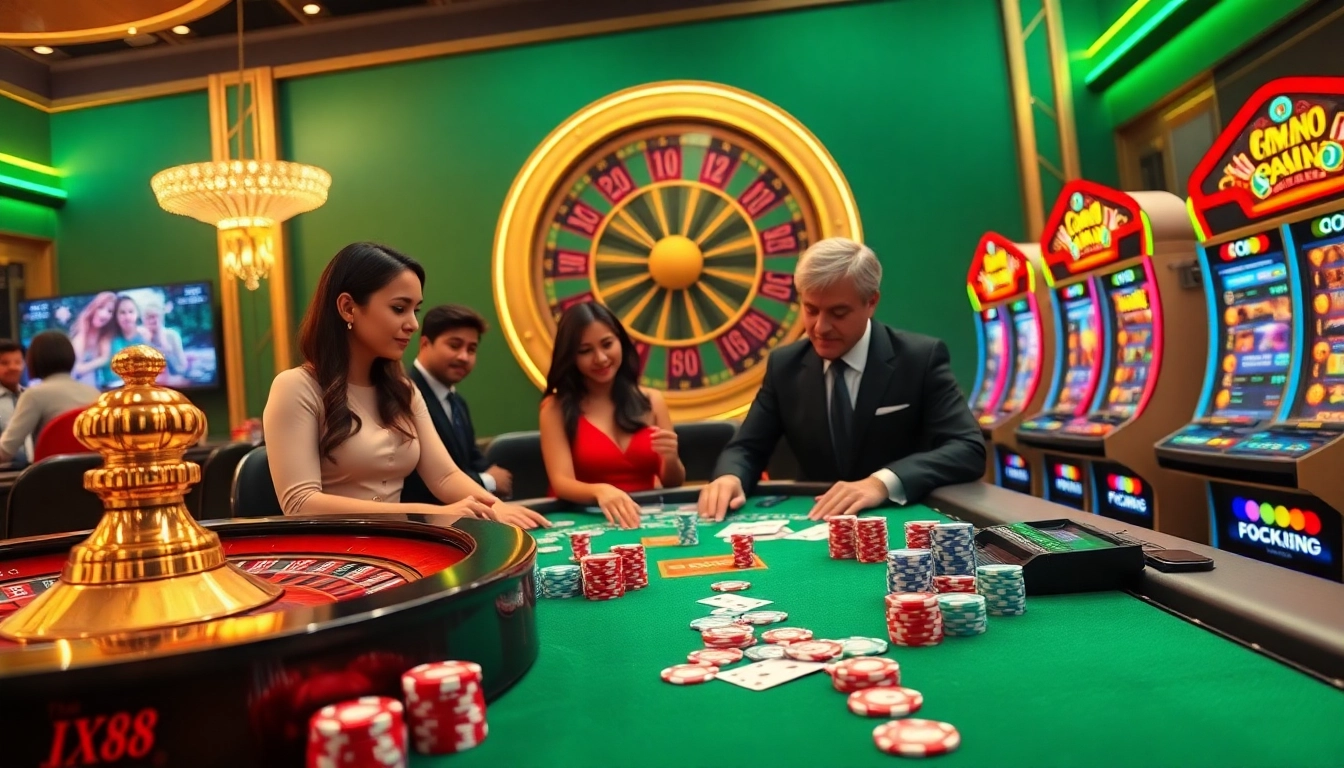 Experience the excitement of Nhà Cái X88 with vibrant casino games, including poker and roulette.