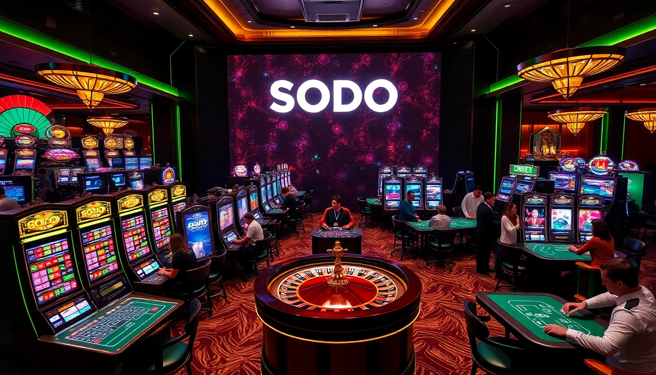 SODO Casino features an exciting gaming atmosphere with vibrant slot machines and engaging table games.